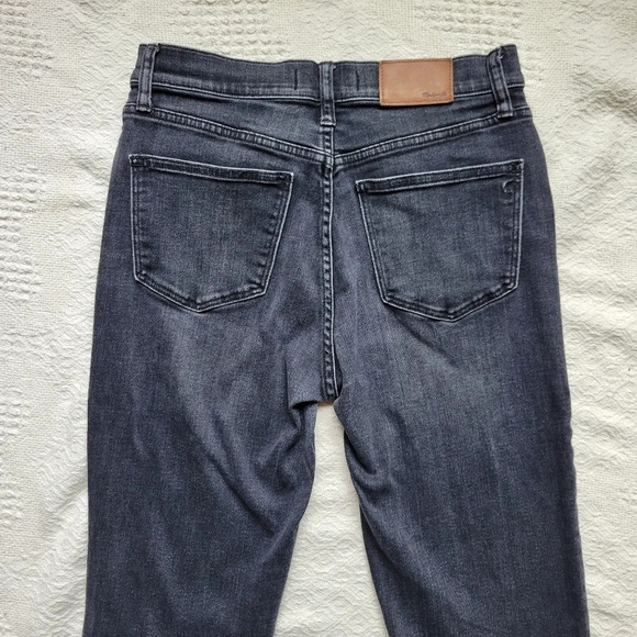 Madewell Cruiser Straight High Waisted Rise  Denim Jeans Vintage Faded Grey Wash - Picture 5 of 13
